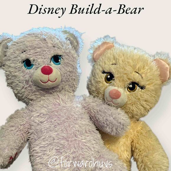 Build a Bear Disney Bears - Frozen Anna & Beauty & the Beast Belle - Picture 3 of 16